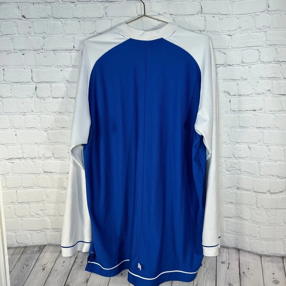 Jordan Brand Mens XL Blue White Long Sleeve Shooting Shirt S40610NAC Jumpman